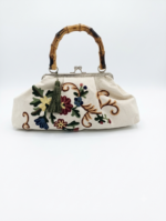 Borsa fermaglio con manico bambù - immagine 3