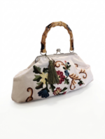 Borsa fermaglio con manico bambù - immagine 2